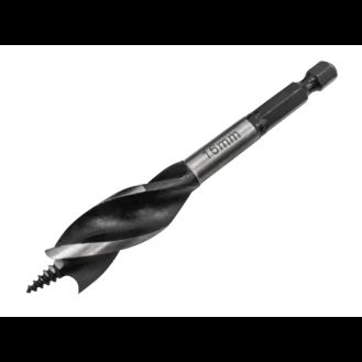 Faithfull Tri-Point Speed Auger Bit, Stubby