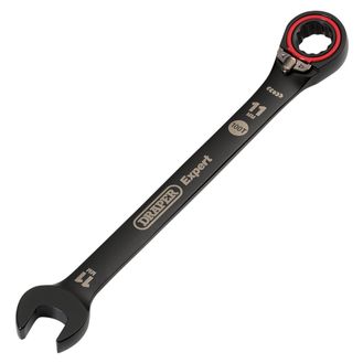 Draper 03901 Draper Expert HI-TORQ&amp;#174; Metric Reversible Ratchet Combination Spanner, 11mm, Black