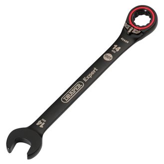 Draper 03904 Draper Expert HI-TORQ&amp;#174; Metric Reversible Ratchet Combination Spanner, 14mm, Black