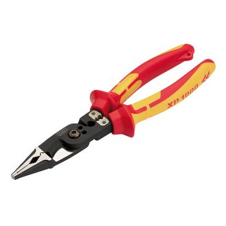 Draper 94605 XP1000&amp;#174; VDE Tethered 8-in-1 Electricians Pliers, 215mm