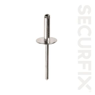 Securfix T10554 Domehead Rivets Aluminium/Steel 4.0 x1 8mm