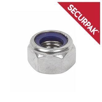 Securpak SP10461 Nylon Locking Nut ZP M5