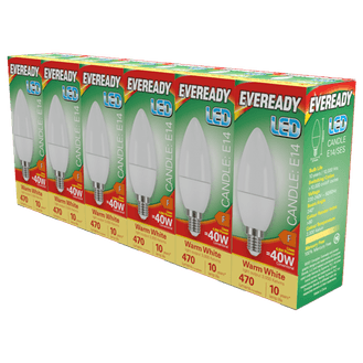 Eveready S29507 Led Candle E14 3000k Boxed 5+1 Ses