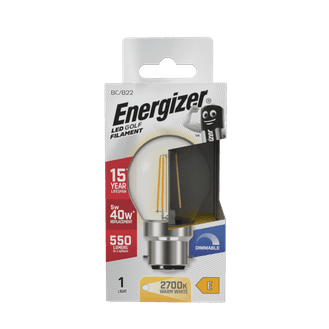 Energizer S29787 Fila Led Golf B22 2700k Dimm 5w