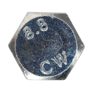 Sealey SS830 HT Setscrew M8 x 30mm 8.8 Zinc DIN 933 Pack of 50