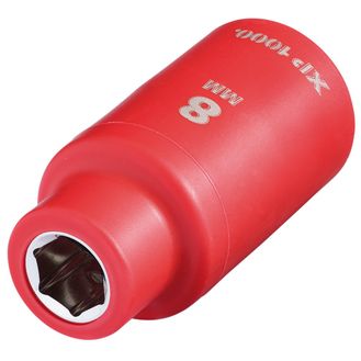Draper 17572 XP1000&amp;#174; VDE Socket, 3/8" Sq. Dr., 8mm