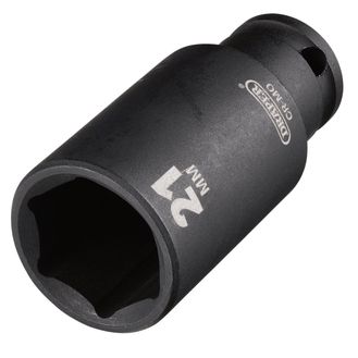 Draper 20177 Draper HI-TORQ&amp;#174; Metric Deep Impact Socket, 3/8" Sq. Dr., 21mm