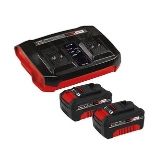 Einhell Power X-Change Battery &amp; Charger Starter Kit 18V 2 x 4.0Ah Li-ion