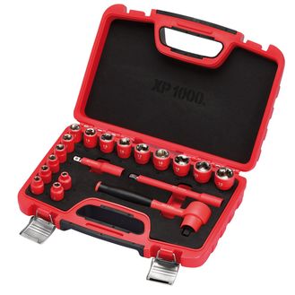 Draper 16306 XP1000&amp;#174; VDE Metric Socket Set, 3/8" Sq. Dr. (19 Piece)