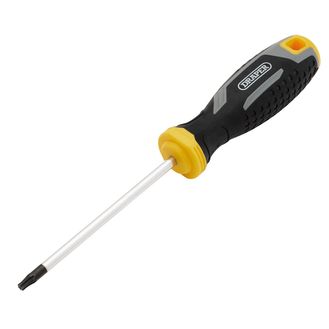 Draper 13410 Draper TX-STAR&amp;#174; Tamperproof Soft Grip Screwdriver, T20H x 100mm