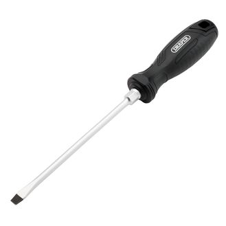Draper 13542 Slotted Hard Grip Screwdriver, 6.5 x 150mm