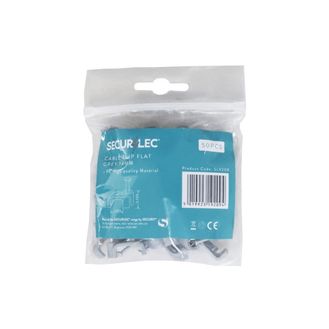 Securlec SL9209 Cable Clip Flat Grey 14mm Bagged