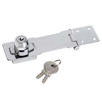 Master Lock Chrome Plated Steel Locking Hasp 118mm
