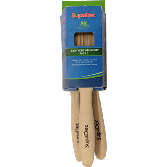 SupaDec PWCES3 Synthetic Brush 3pc Brush Set