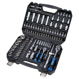 Draper 24230 Draper HI-TORQ&amp;#174; Metric Socket and Bit Set, 1/4" and 1/2" Sq. Dr. (110 Piece)