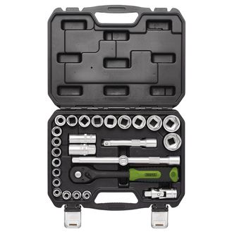 Draper 24234 Draper HI-TORQ&amp;#174; Metric Socket Set, 1/2" Sq. Dr. (27 Piece)