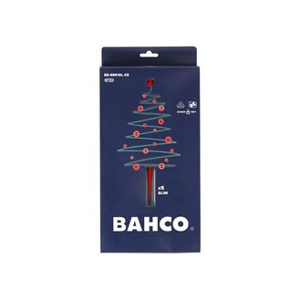 Bahco XMAS BE-9881SL ERGO™ Slim VDE Insulated Screwdriver Set, 5 Piece