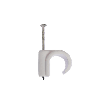 Securplumb SU9605 15mm White Nail In Pipe Clips