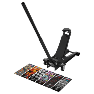 Sealey Low Entry Custom Design Trolley Jack with Rocket Lift 2 Tonne - Black 2000CB