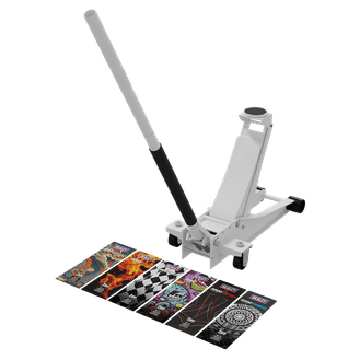 Sealey Low Entry Custom Design Trolley Jack with Rocket Lift 2 Tonne - White 2000CW