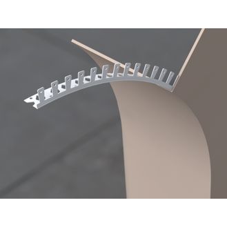 Bpc PB-AA0230 Pvc-U Thin Coat Arch Angle Bead Wht