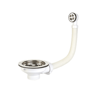 Securplumb SU8861 S/S Sink Bskt Strnr + Overfow