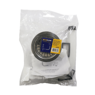 Securplumb SU8887 S/S Sink Bskt Strnr + Ovrflw