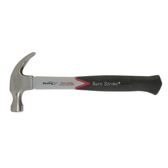 Draper 24080 Estwing EMRF16C Sure Strike Curved Claw Hammer with Fibreglass Handle, 16oz/448g