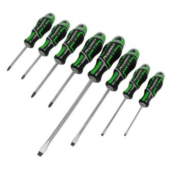 Sealey AK4322HV Screwdriver Set 8pc GripMAX&amp;reg; Hi-Vis