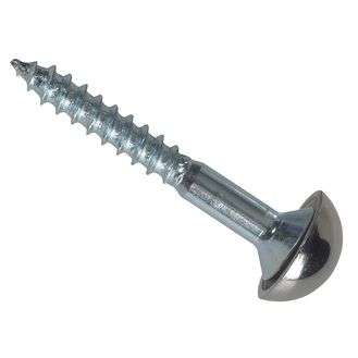 ForgeFix Mirror Screws, Chrome Domed Top, ZP