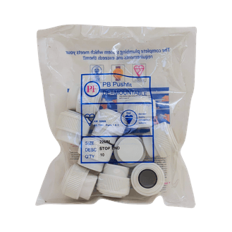 Whitespeed KDSE22 Push-Fit Stop End 22mm