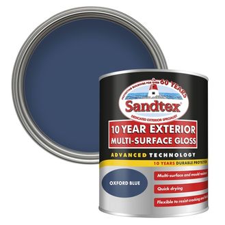 Sandtex 5101324 10 Year Multi Surface Gloss Oxford Blue