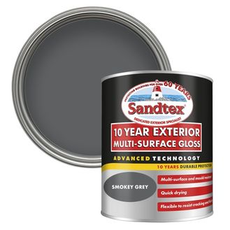 Sandtex 5101327 10 Year Multi Surface Gloss Smokey Grey