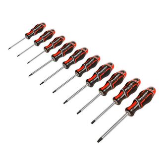 Sealey AK4324 TRX-Star* Screwdriver Set 10pc GripMAX&amp;reg; Hi-Vis