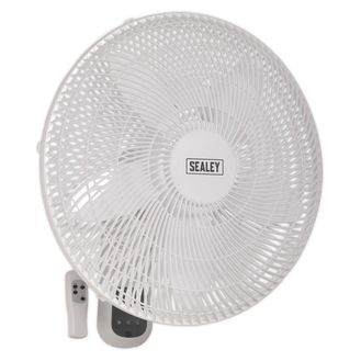 Sealey SWF18WR Wall Fan 3-Speed 18" with Remote Control 230V