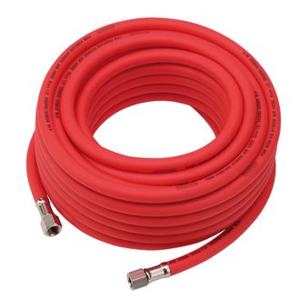 Draper 31735 High Visibility Hybrid Air Hose, 15m x 8mm, 1/4" BSP, Red
