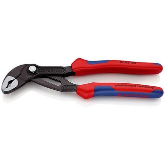 Draper 38381 KNIPEX 87 02 180 SB Cobra&amp;#174; High-Tech Water Pump Pliers, 180mm (self-service card/blister)