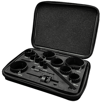 ABRACS Plumbers Cobalt Hole Saw Kit