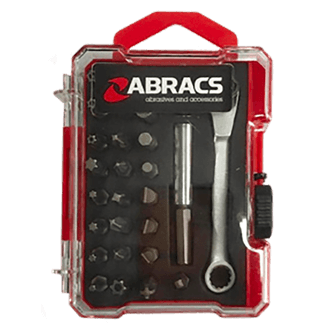 ABRACS Screwdriver Bit &amp; Ratchet Set