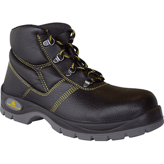 DELTAPLUS Leather Safety Boots - Black