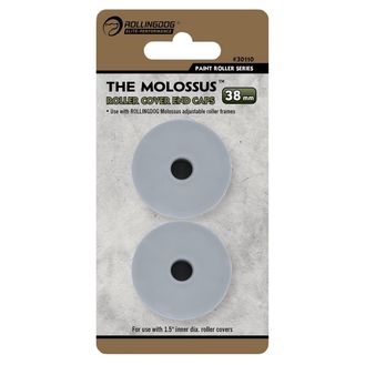 Draper 09676 ROLLINGDOG THE MOLOSSUS&amp;#8482; Roller Cover End Caps, 12-18" (Pack of 2)