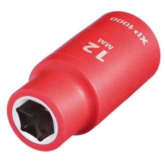 Draper 17753 XP1000&amp;#174; VDE Socket, 1/2" Sq. Dr., 12mm