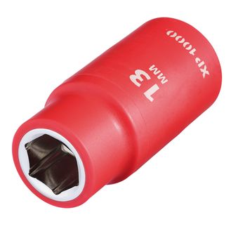 Draper 17758 XP1000&amp;#174; VDE Socket, 1/2" Sq. Dr., 13mm