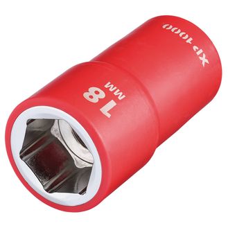 Draper 17859 XP1000&amp;#174; VDE Socket, 1/2" Sq. Dr., 18mm