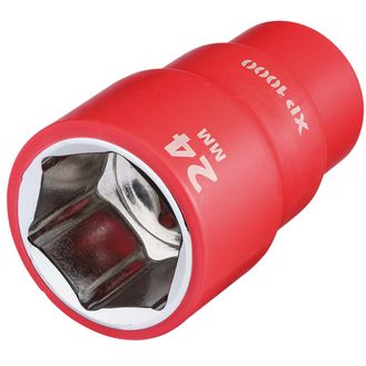 Draper 18042 XP1000&amp;#174; VDE Socket, 1/2" Sq. Dr., 24mm