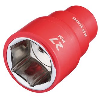 Draper 18043 XP1000&amp;#174; VDE Socket, 1/2" Sq. Dr., 27mm