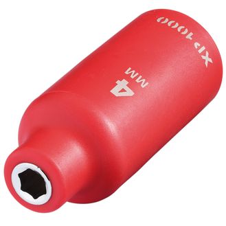 Draper 18121 XP1000&amp;#174; VDE Socket, 1/4" Sq. Dr., 4mm
