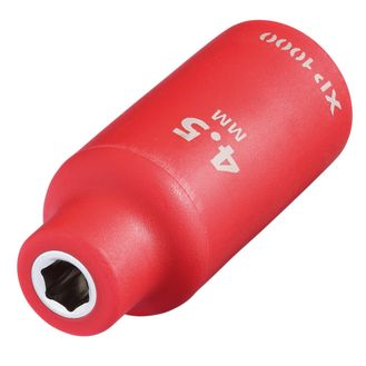 Draper 18122 XP1000&amp;#174; VDE Socket, 1/4" Sq. Dr., 4.5mm