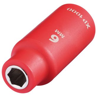 Draper 18710 XP1000&amp;#174; VDE Socket, 1/4" Sq. Dr., 6mm