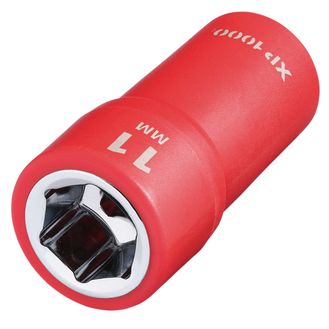 Draper 18794 XP1000&amp;#174; VDE Socket, 1/4" Sq. Dr., 11mm